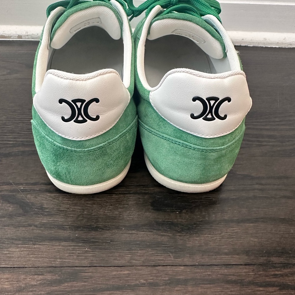 CELINE Jogger Low Lace-Up Sneaker in Suede Calfskin Leather - Picture 4 of 7